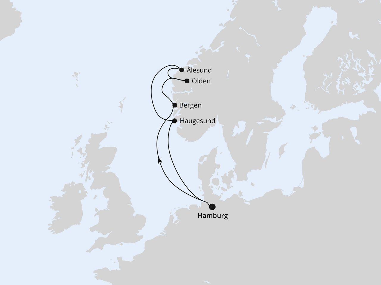 Norwegen ab Hamburg