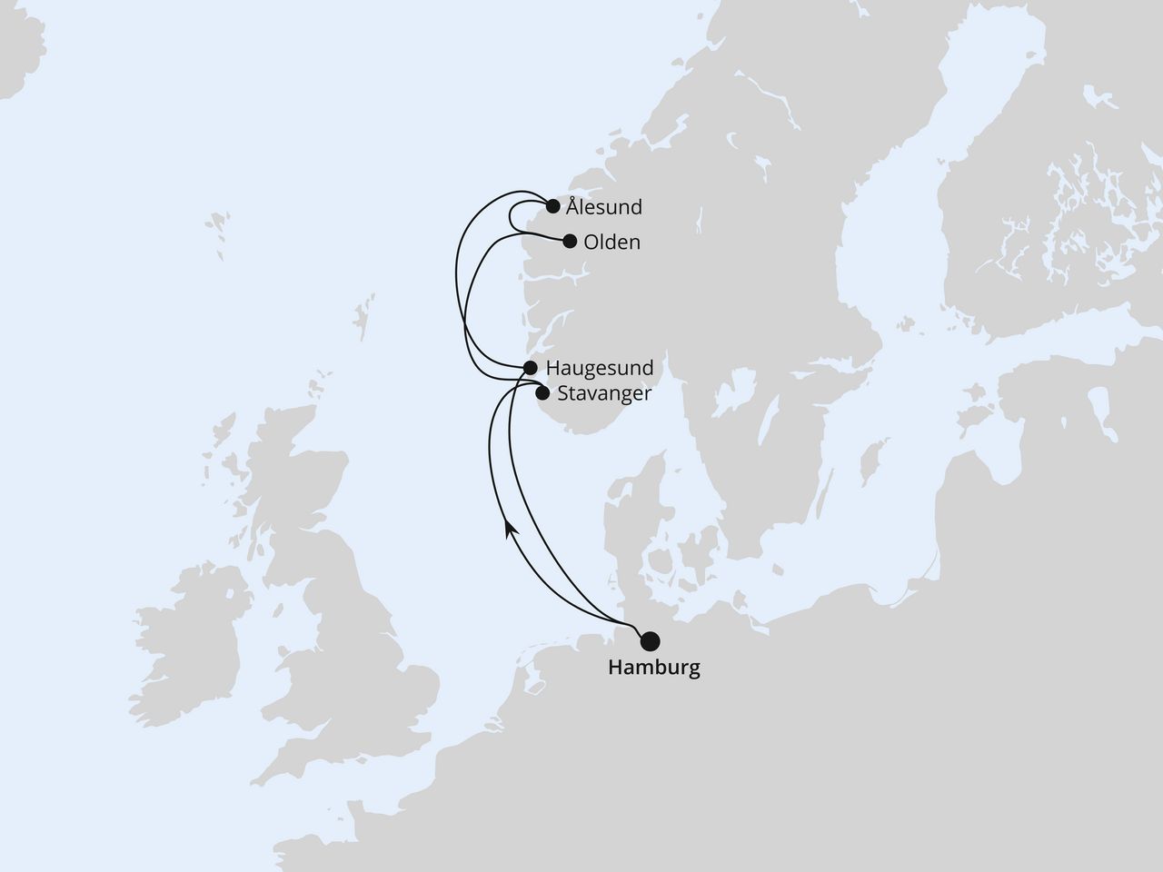 Norwegen ab Hamburg