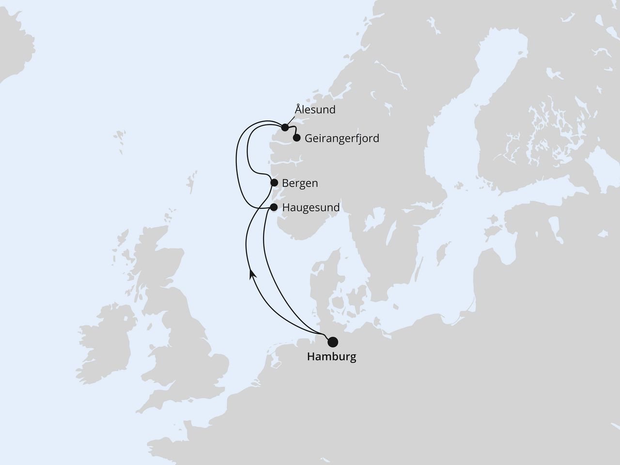 Norwegens Weltnaturerbe ab Hamburg 1