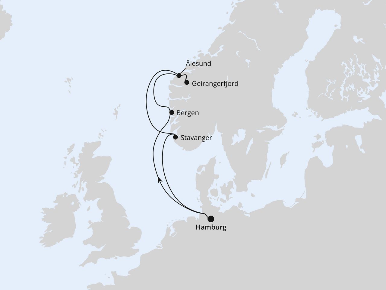 Norwegens Weltnaturerbe ab Hamburg 1