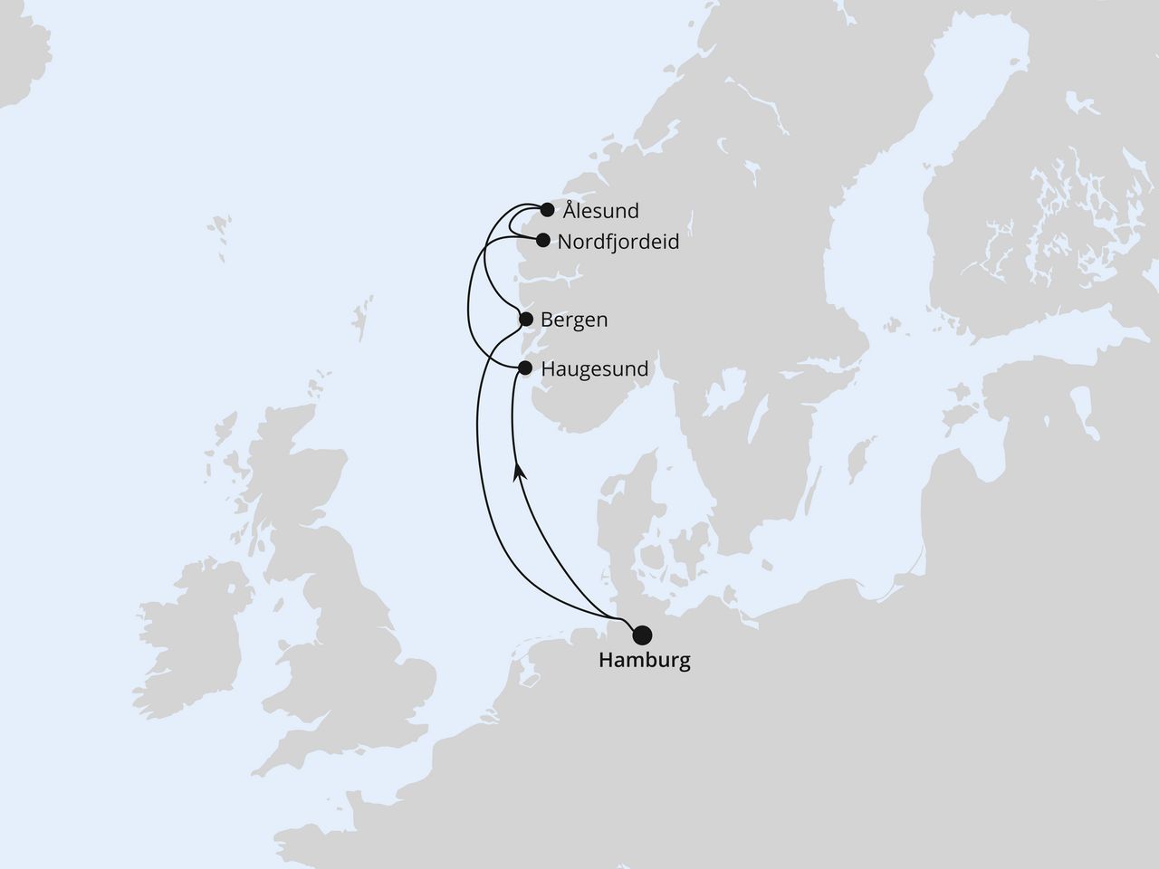 Norwegen ab Hamburg
