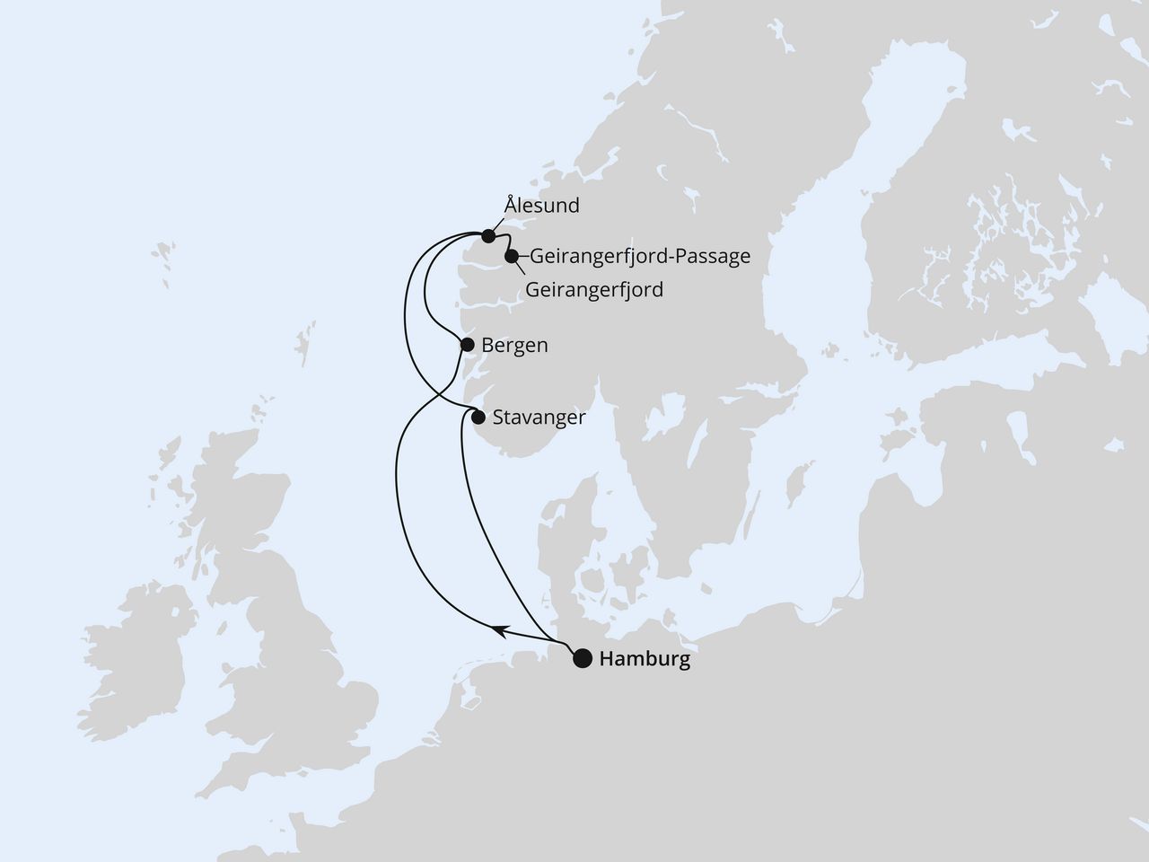 Norwegens Welterbe ab Hamburg 1