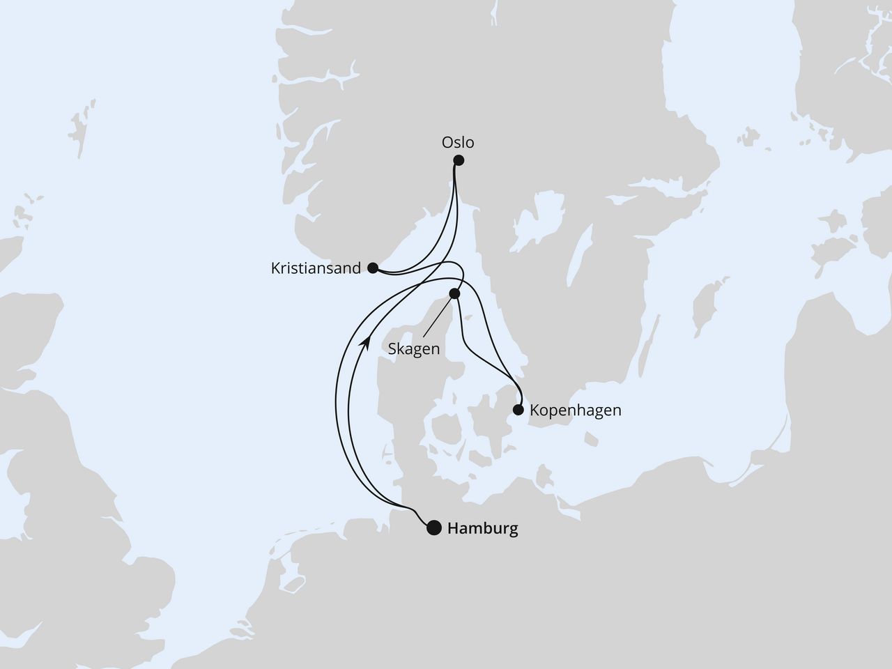Skandinavische Highlights ab Hamburg