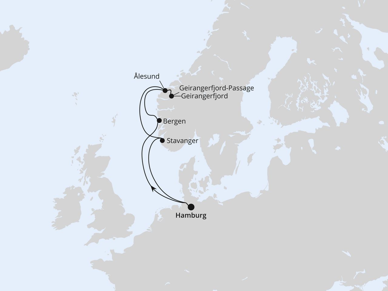 Norwegens Welterbe ab Hamburg 1