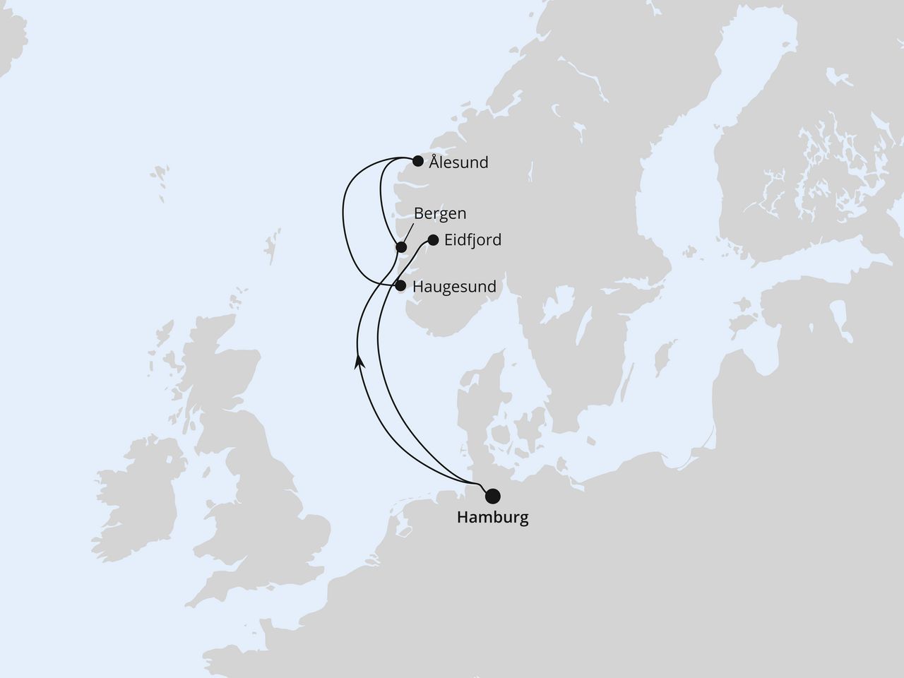 Osterreise nach Norwegen ab Hamburg