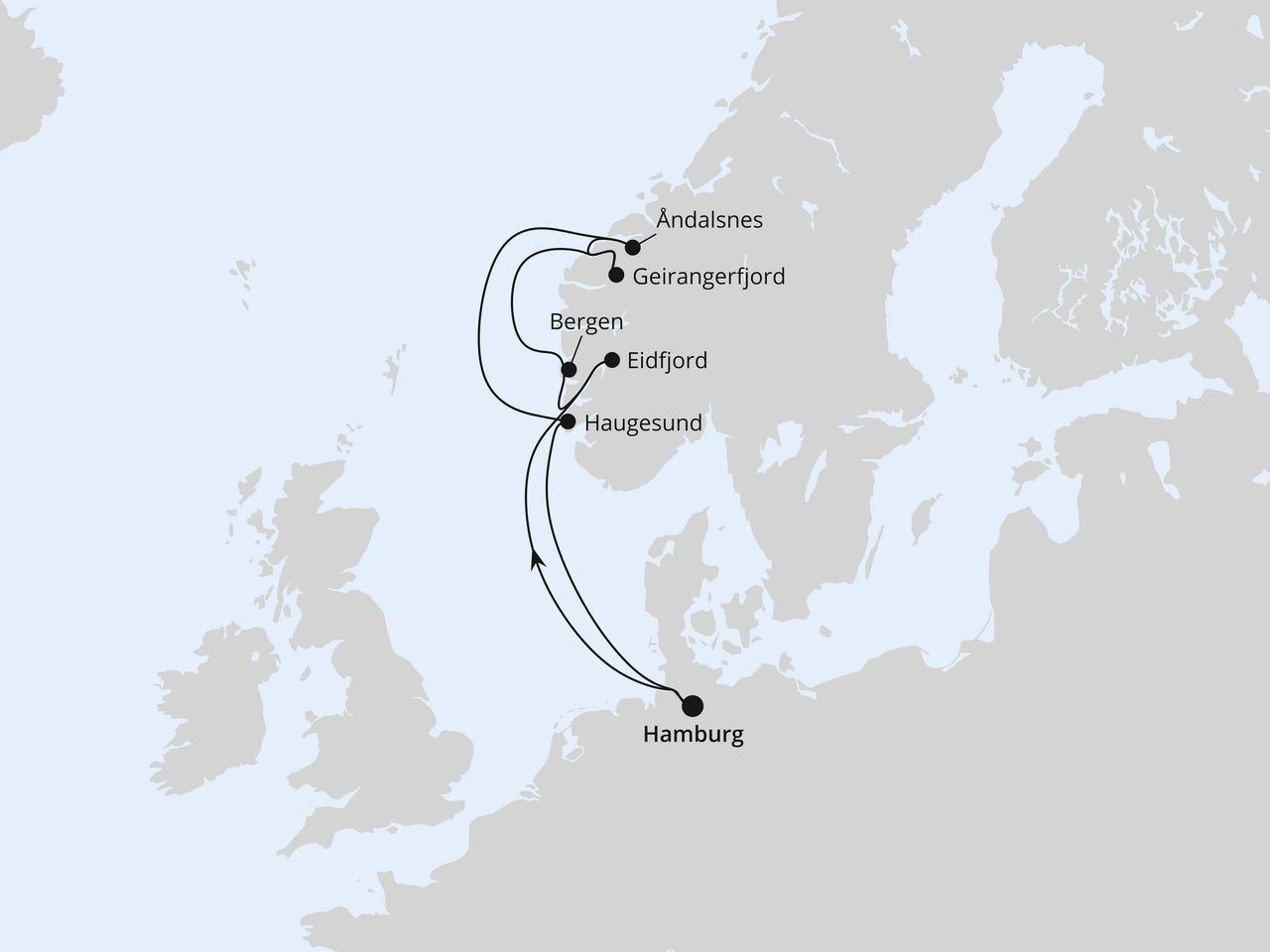 Norwegens Fjord-Weltnaturerbe ab Hamburg 3