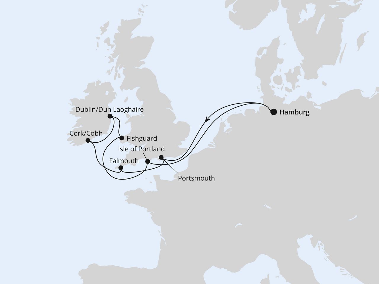 Großbritannien & Irland ab Hamburg 1