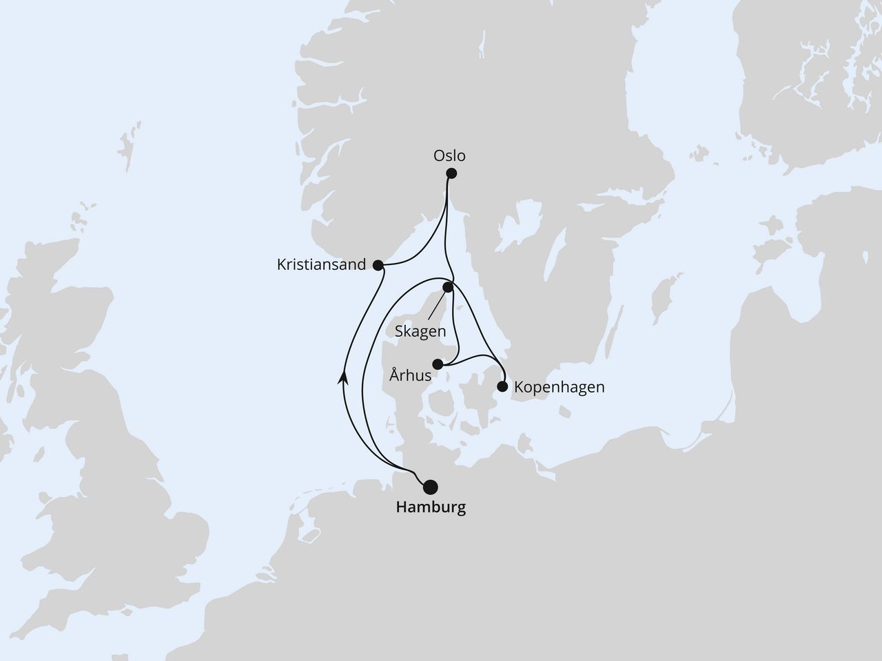 Silvesterreise nach Norwegen & Dänemark ab Hamburg