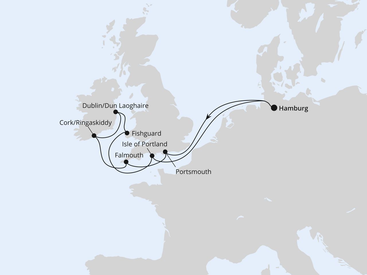 Großbritannien & Irland ab Hamburg