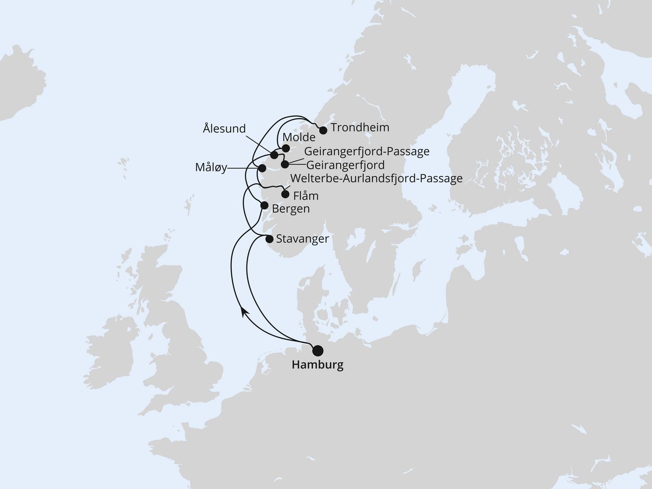 Norwegens Fjord-Weltnaturerbe ab Hamburg 2