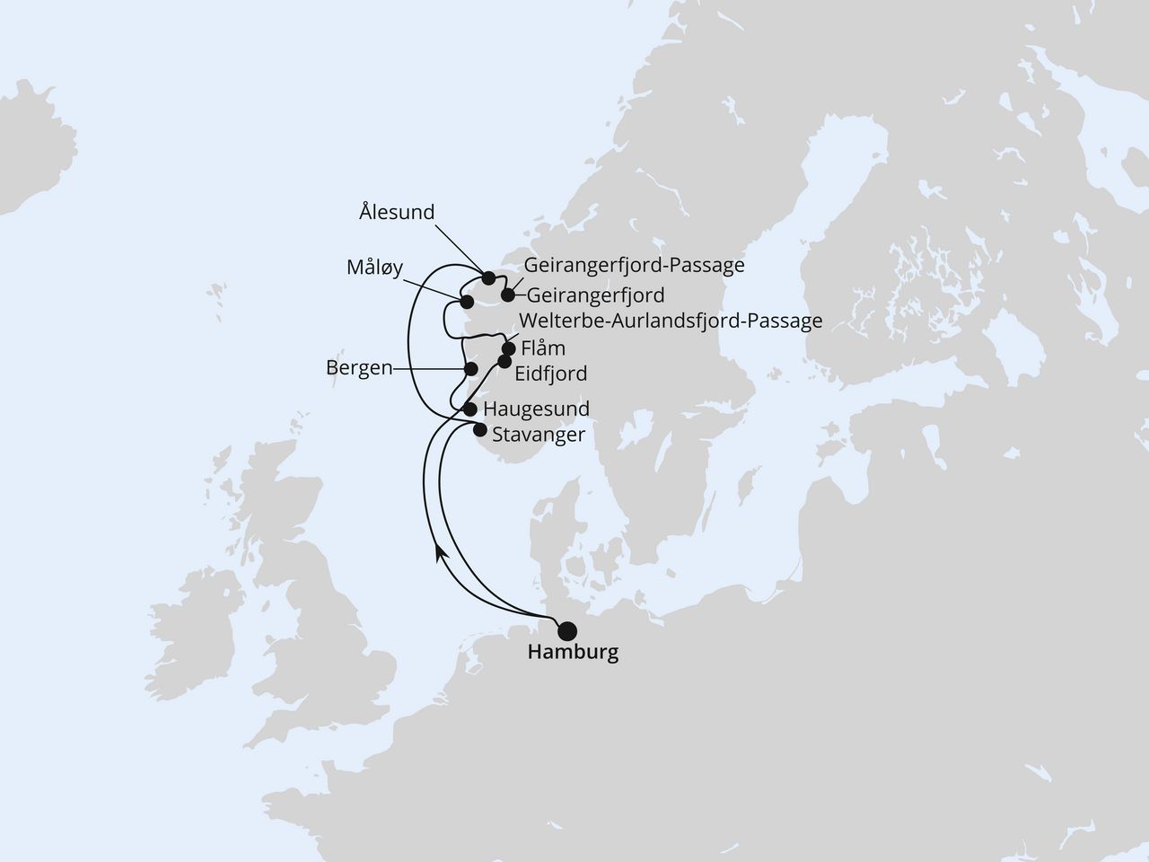 Norwegens Fjord-Weltnaturerbe ab Hamburg 2