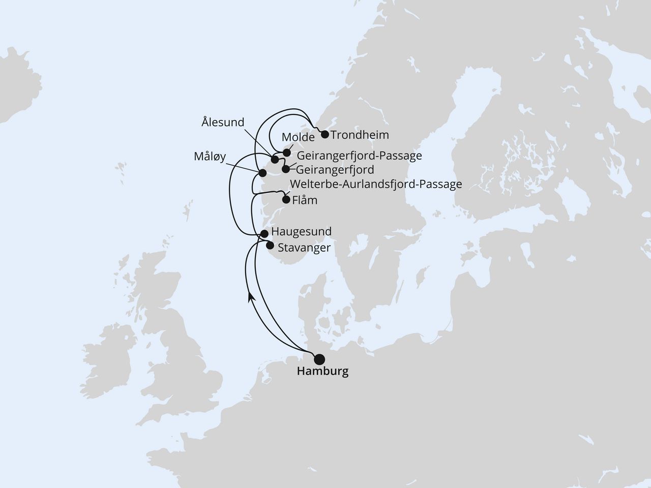 Norwegens Fjord-Weltnaturerbe ab Hamburg 2