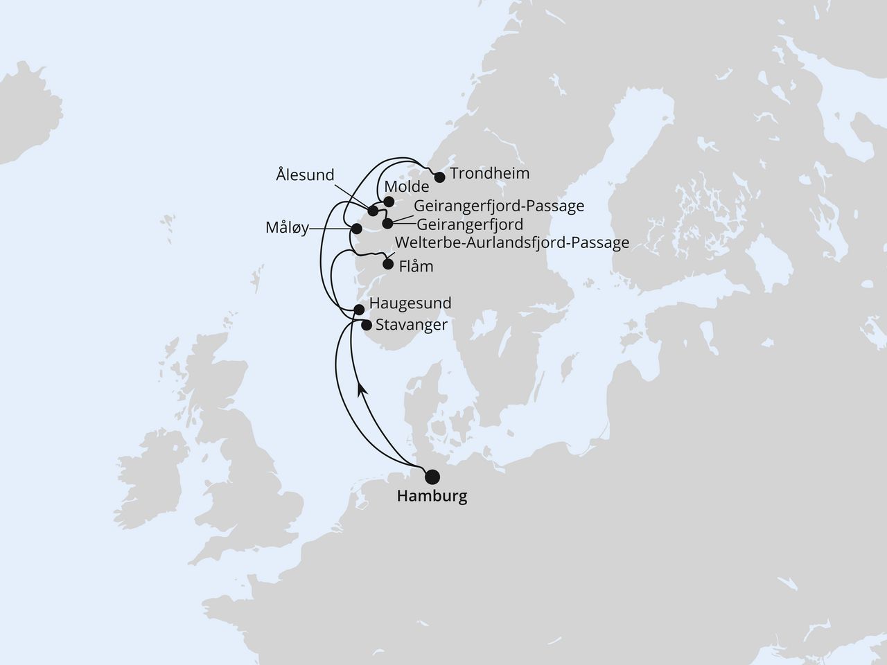 Norwegens Fjord-Weltnaturerbe ab Hamburg 2