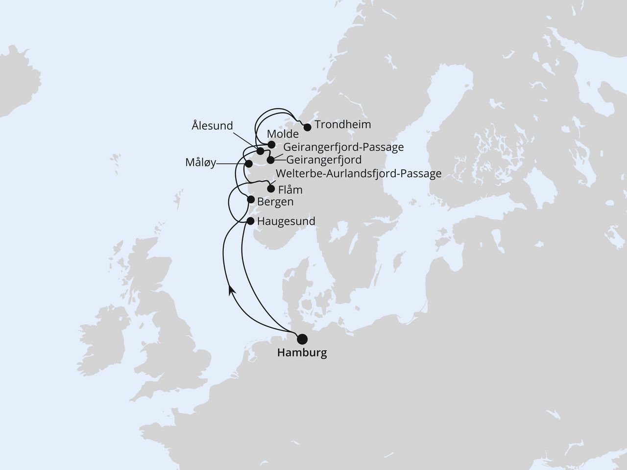 Norwegens Fjord-Weltnaturerbe ab Hamburg 2
