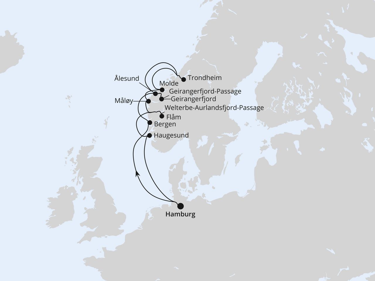 Norwegens Fjord-Weltnaturerbe ab Hamburg 2