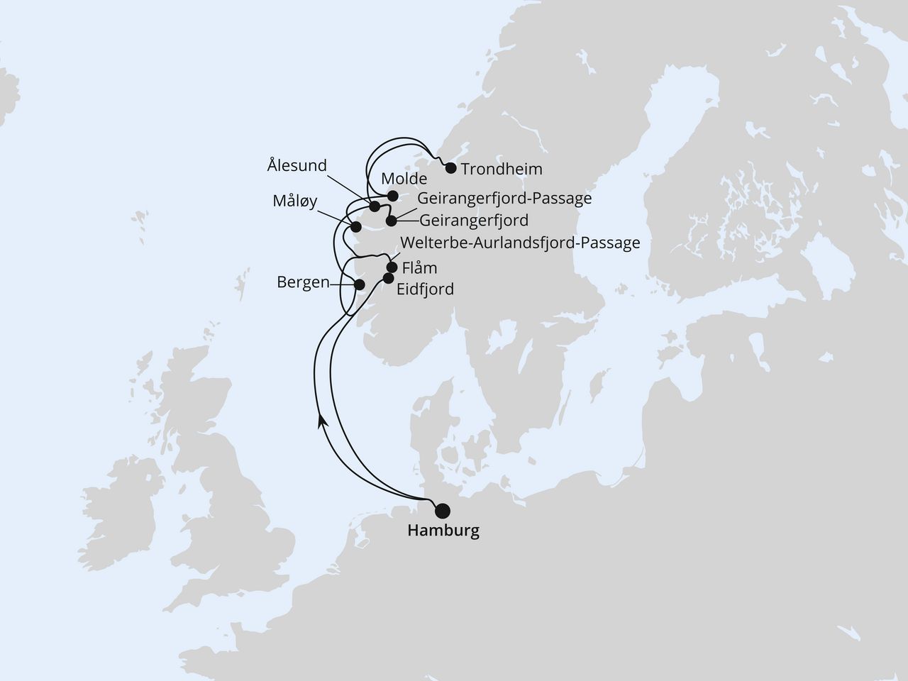 Norwegens Fjord-Weltnaturerbe ab Hamburg 2
