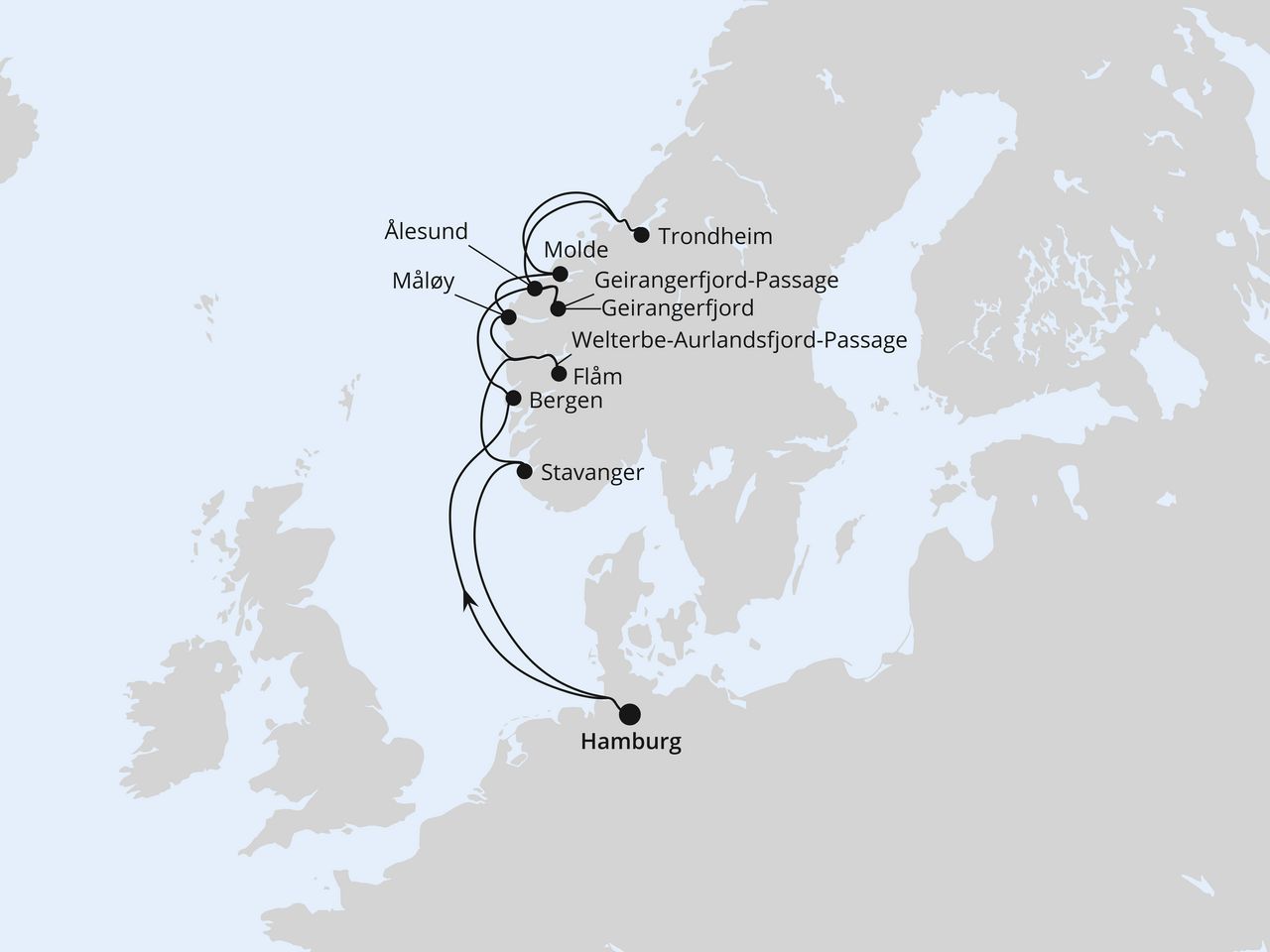Norwegens Fjord-Weltnaturerbe ab Hamburg 2