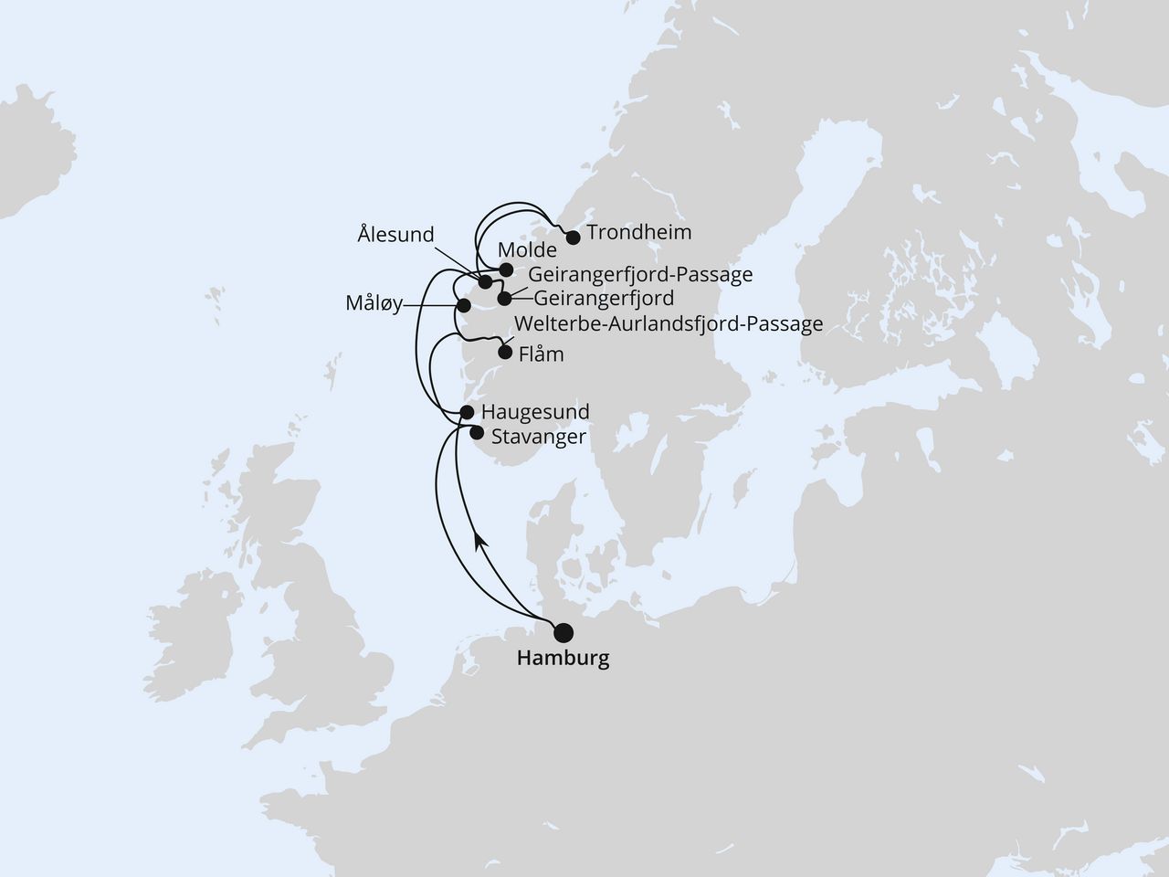 Norwegens Fjord-Weltnaturerbe ab Hamburg 2