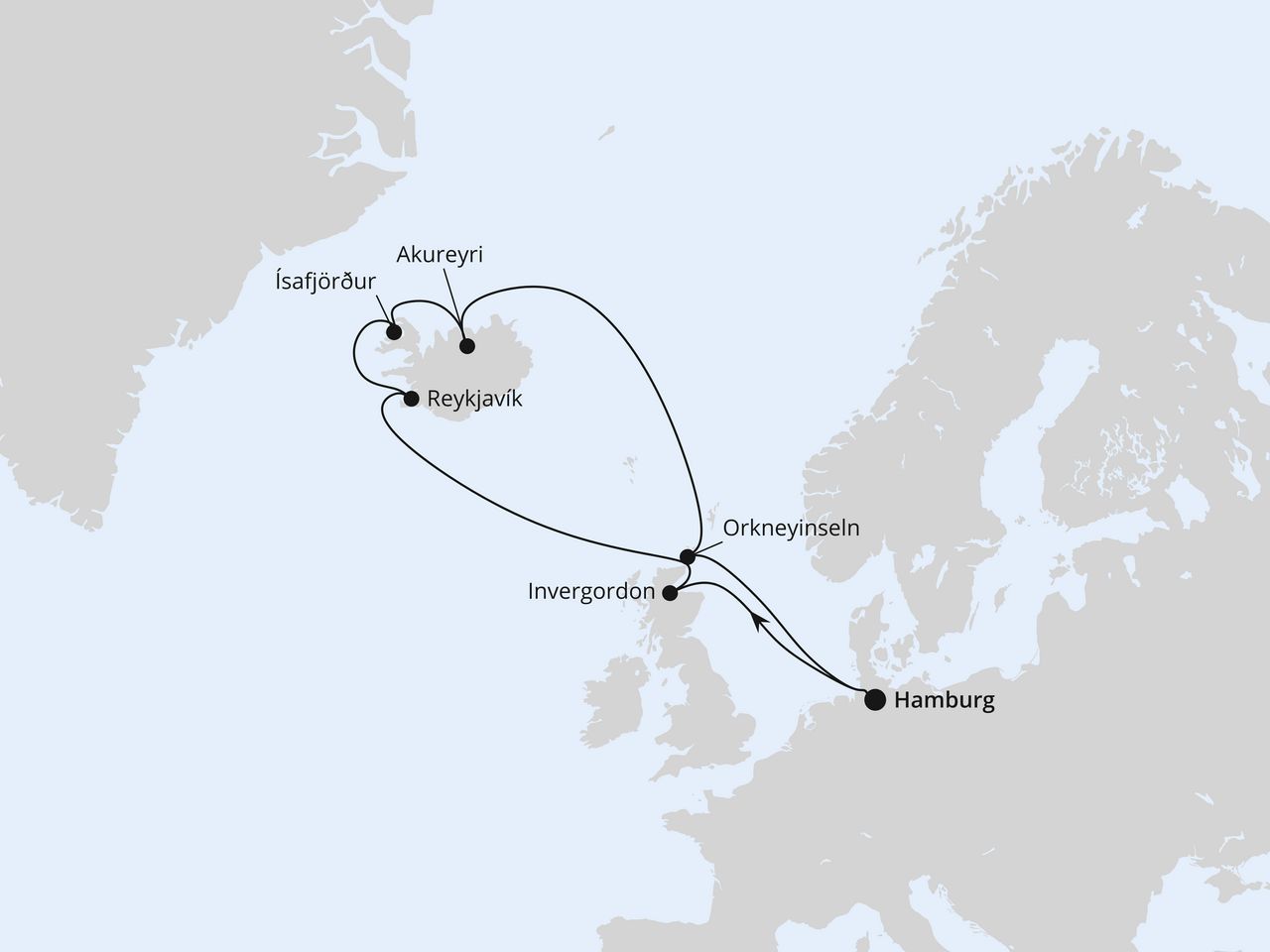 Island-Rundreise ab Hamburg