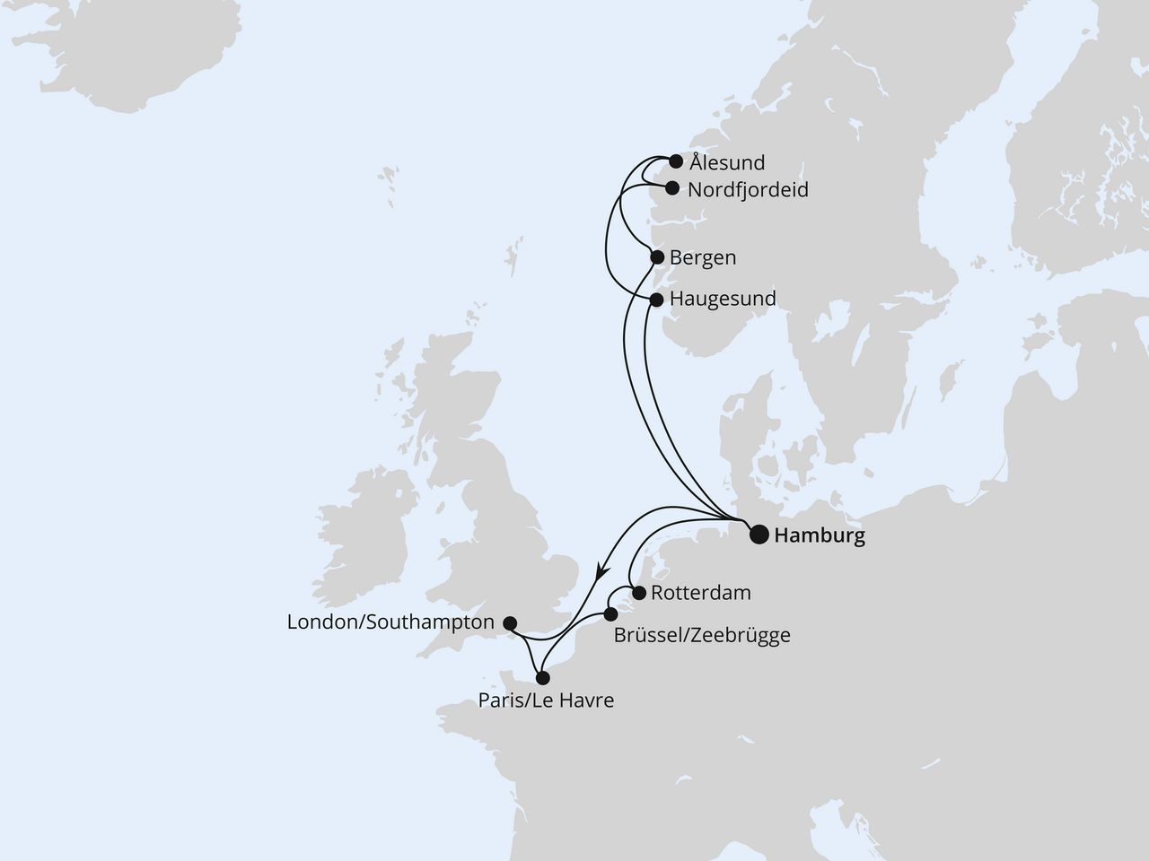 Metropolen & Norwegen ab Hamburg