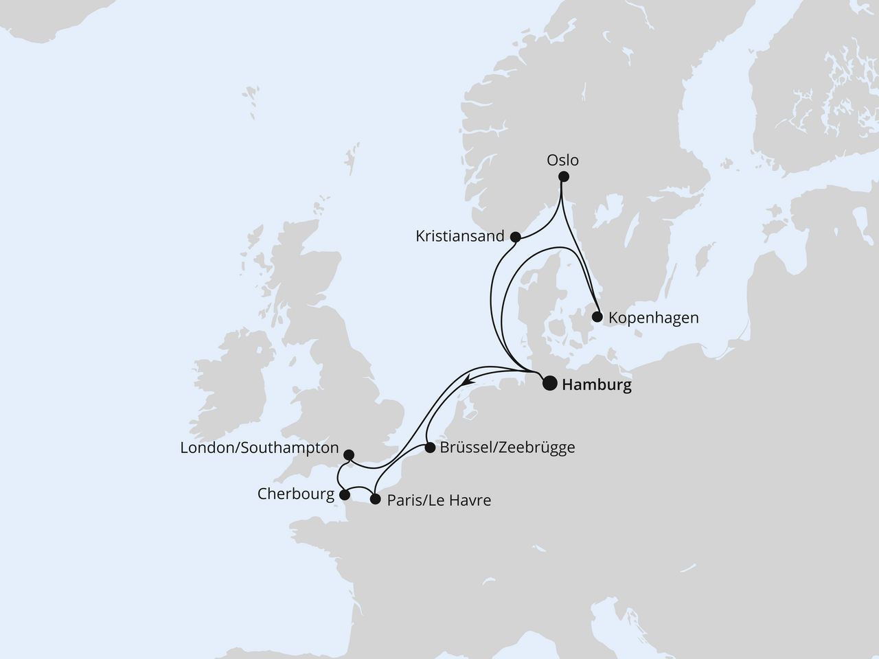 Metropolen & Skandinavien ab Hamburg