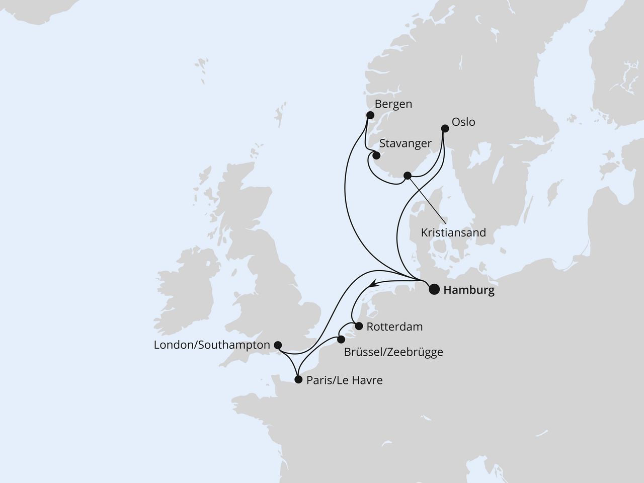 Metropolen & Südnorwegen ab Hamburg