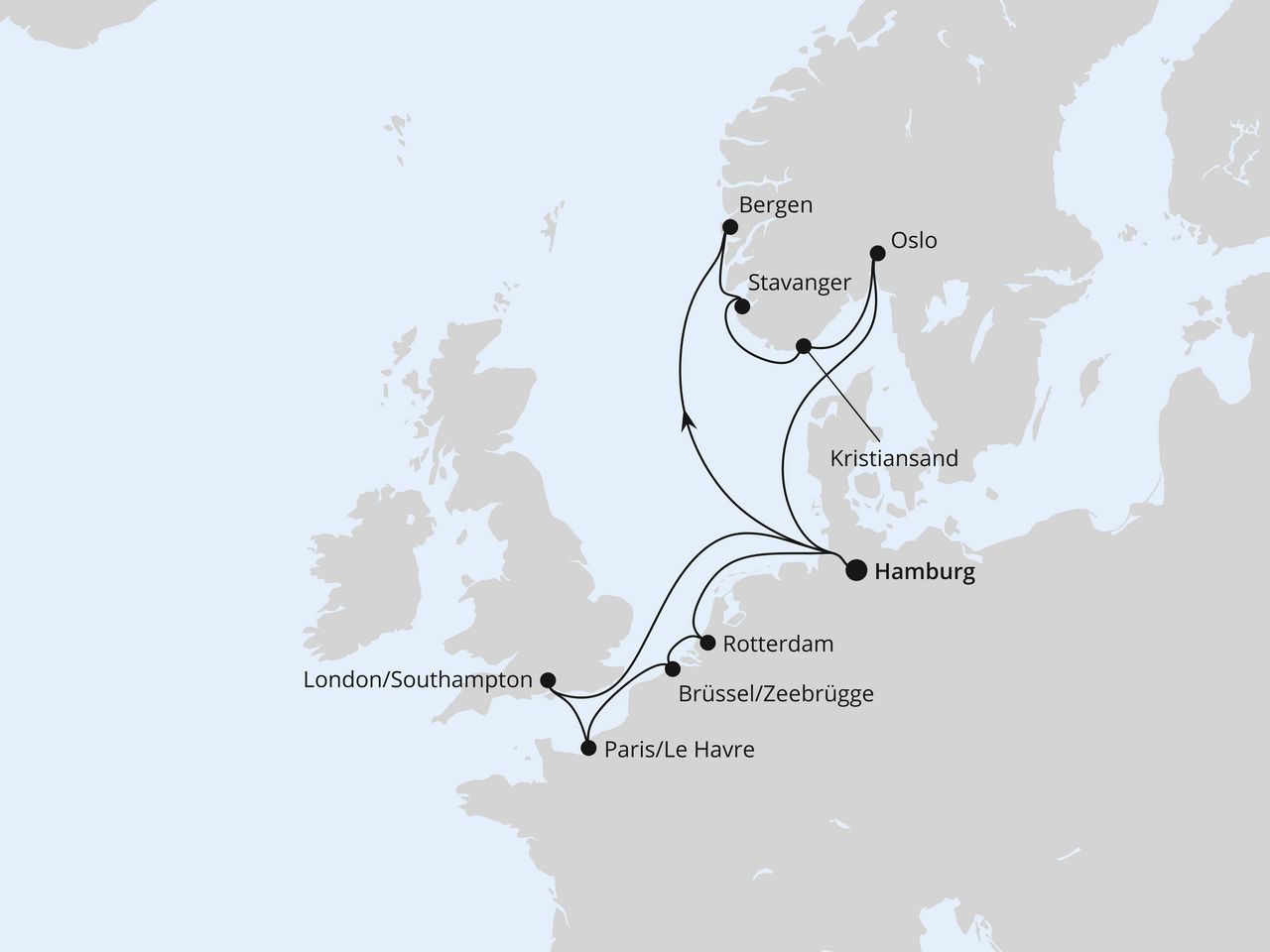Metropolen & Südnorwegen ab Hamburg