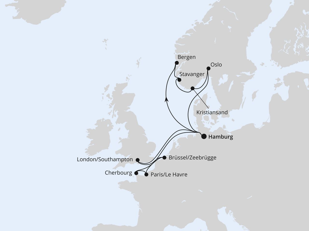Metropolen & Südnorwegen ab Hamburg