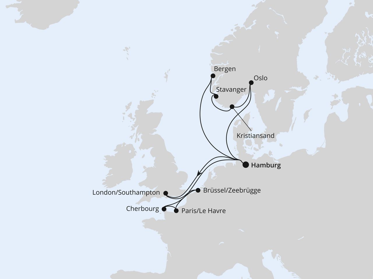 Metropolen & Südnorwegen ab Hamburg