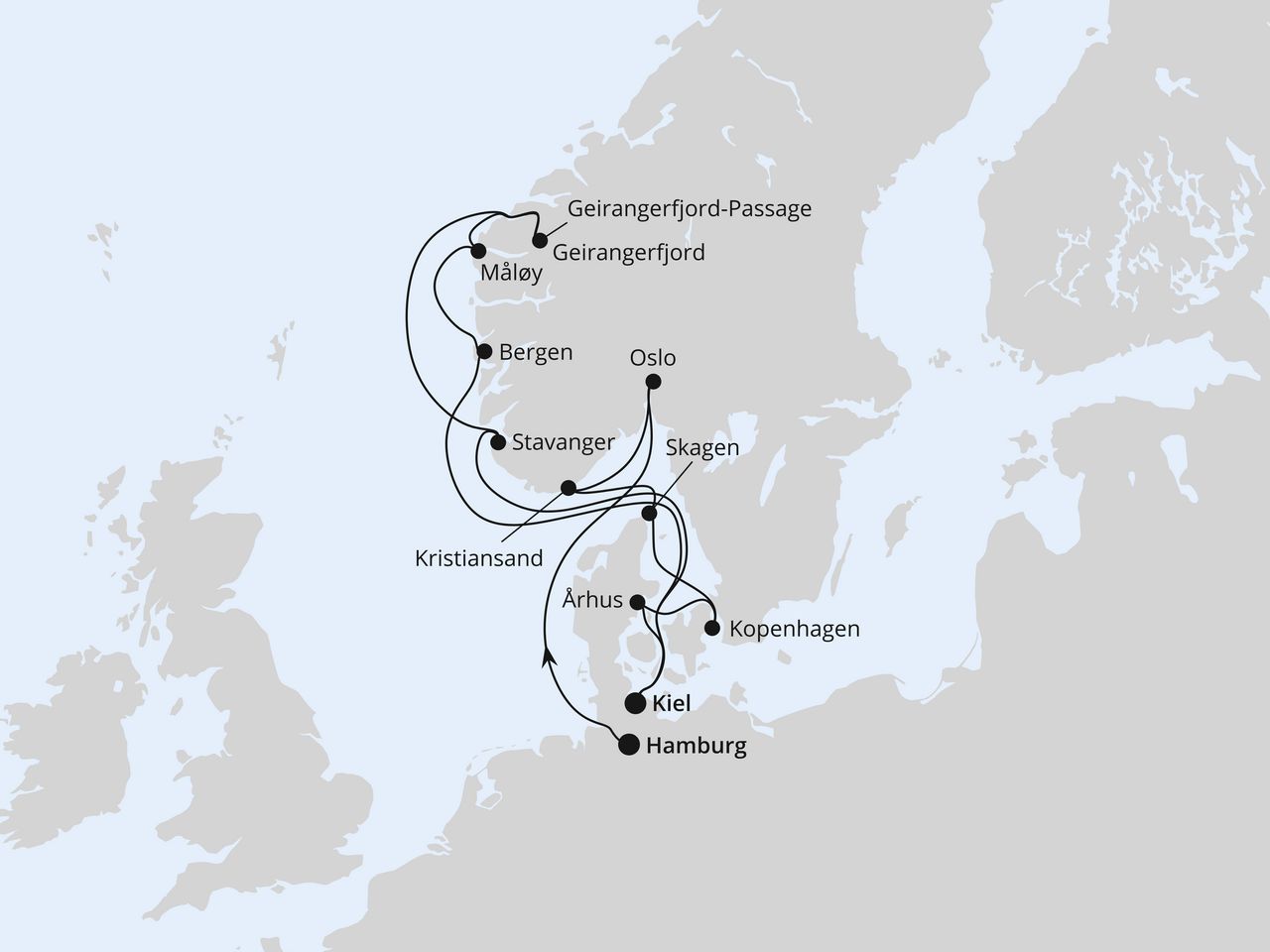 Große Skandinavien-Reise von Hamburg nach Kiel 2