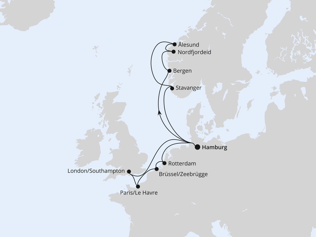 Metropolen & Norwegen ab Hamburg