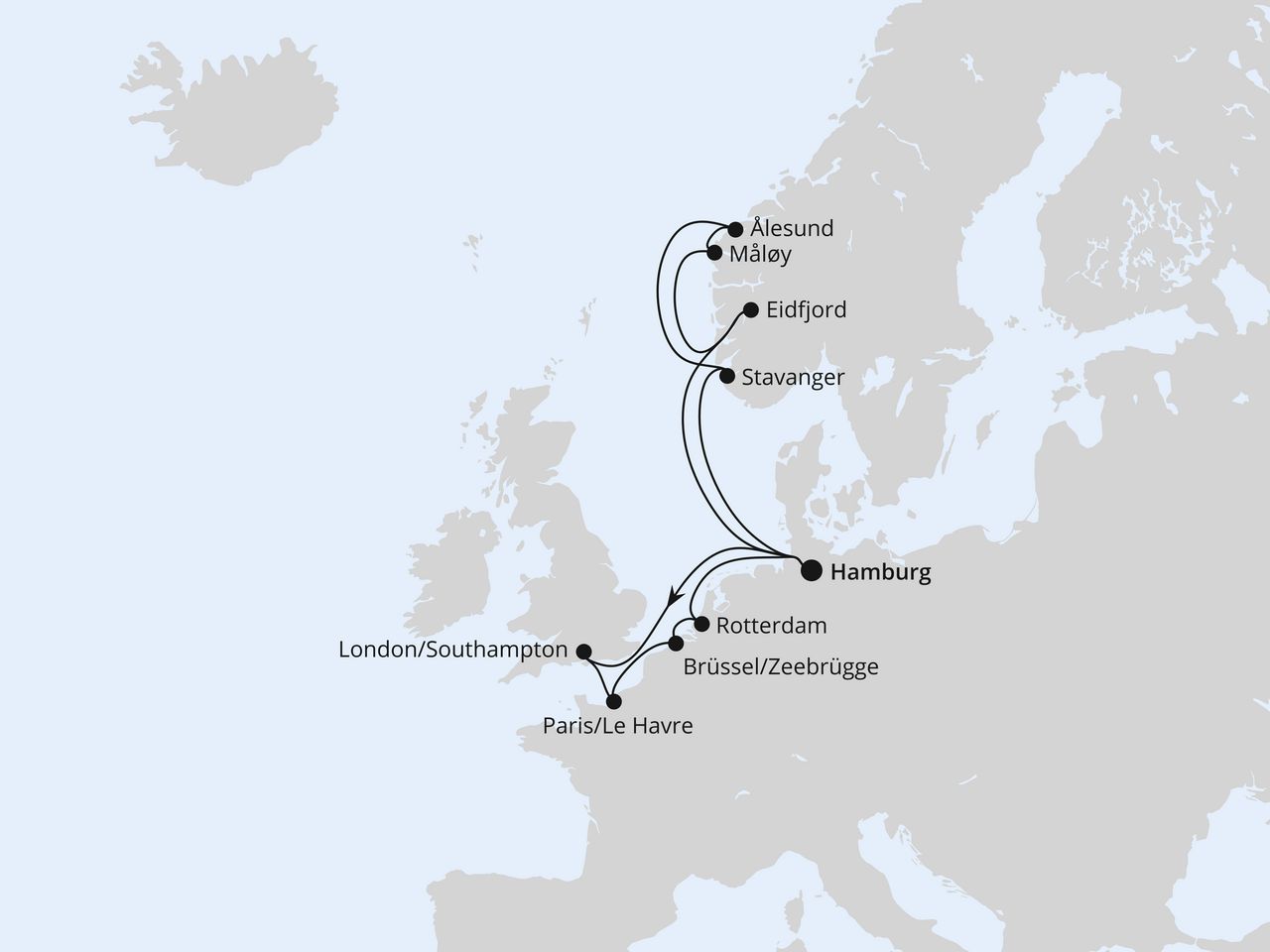 Metropolen & Norwegen ab Hamburg