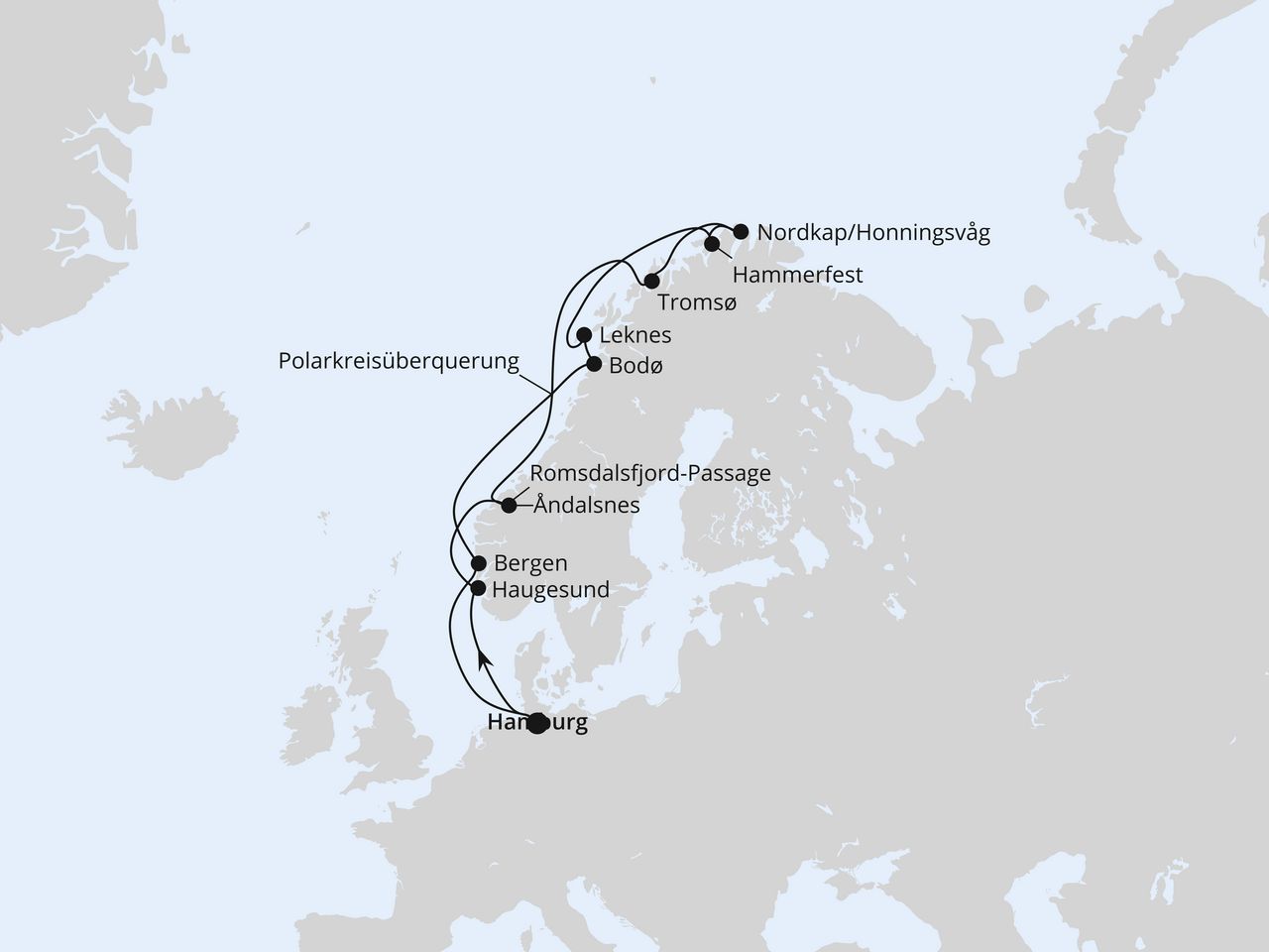 Norwegen mit Lofoten & Nordkap ab Hamburg