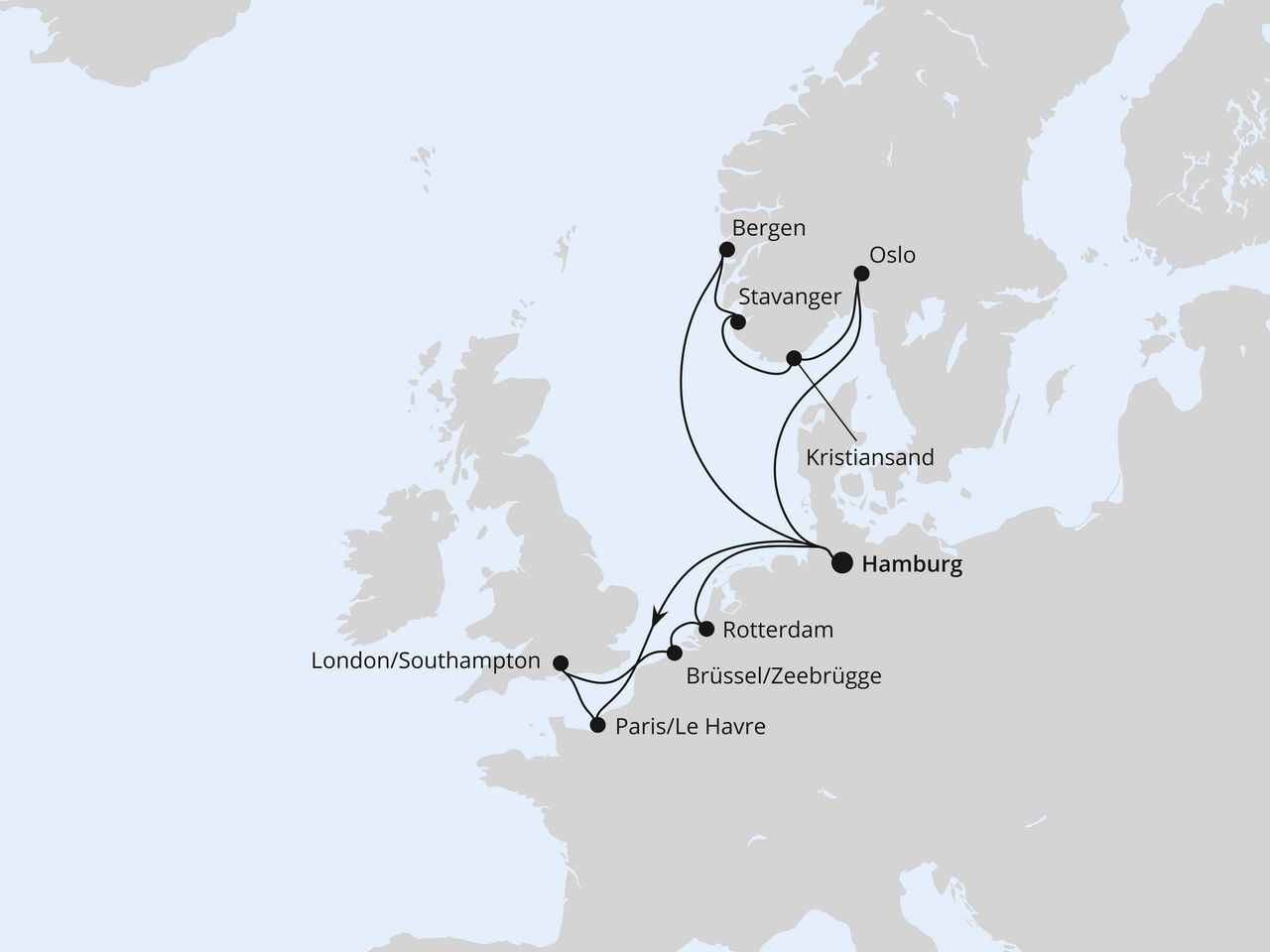 Metropolen & Südnorwegen ab Hamburg