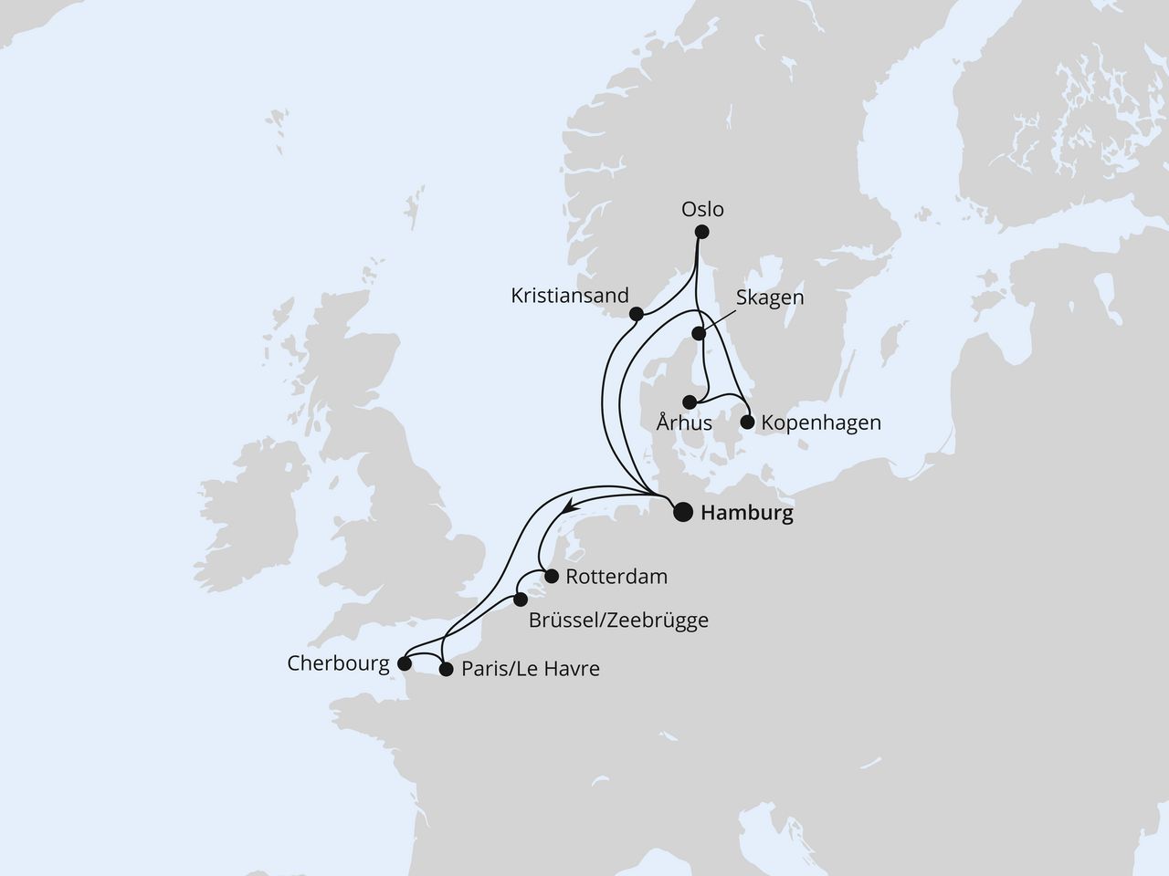 Feiertagsreise Metropolen & Skandinavien