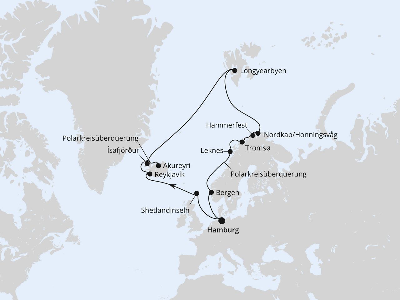Highlights am Polarkreis ab Hamburg