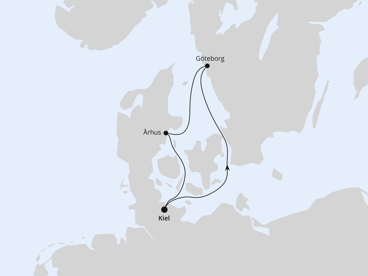 Kurzreise nach Århus & Göteborg ab Kiel