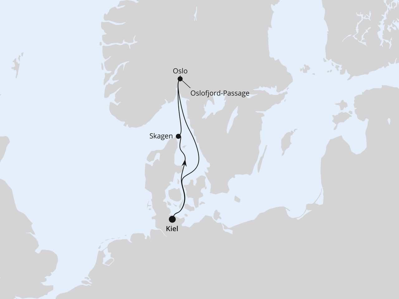 Kurzreise nach Norwegen & Dänemark ab Kiel