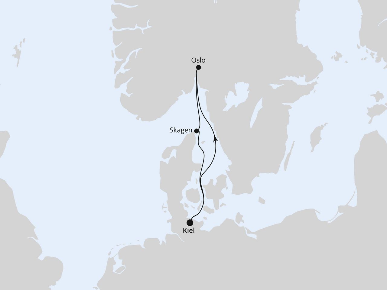 Kurzreise nach Norwegen & Dänemark ab Kiel 1