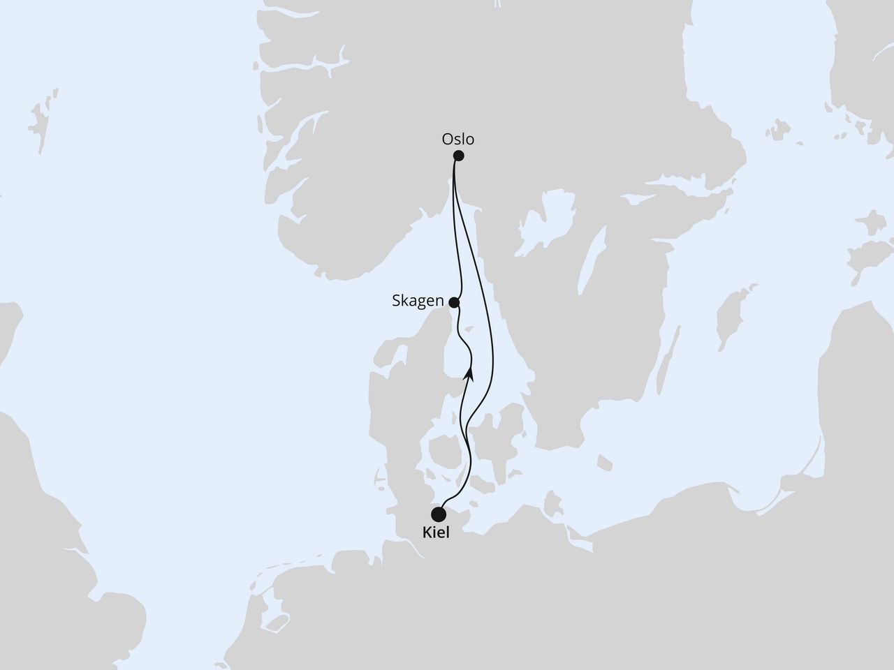Kurzreise nach Norwegen & Dänemark ab Kiel 1