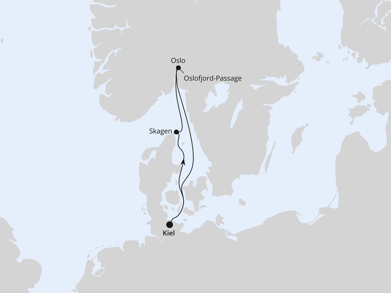 Kurzreise nach Norwegen & Dänemark ab Kiel