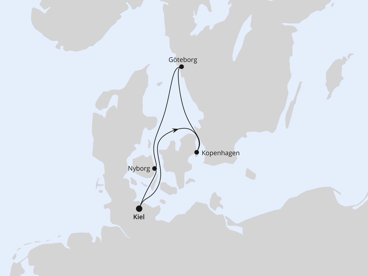 Kurzreise nach Skandinavien ab Kiel