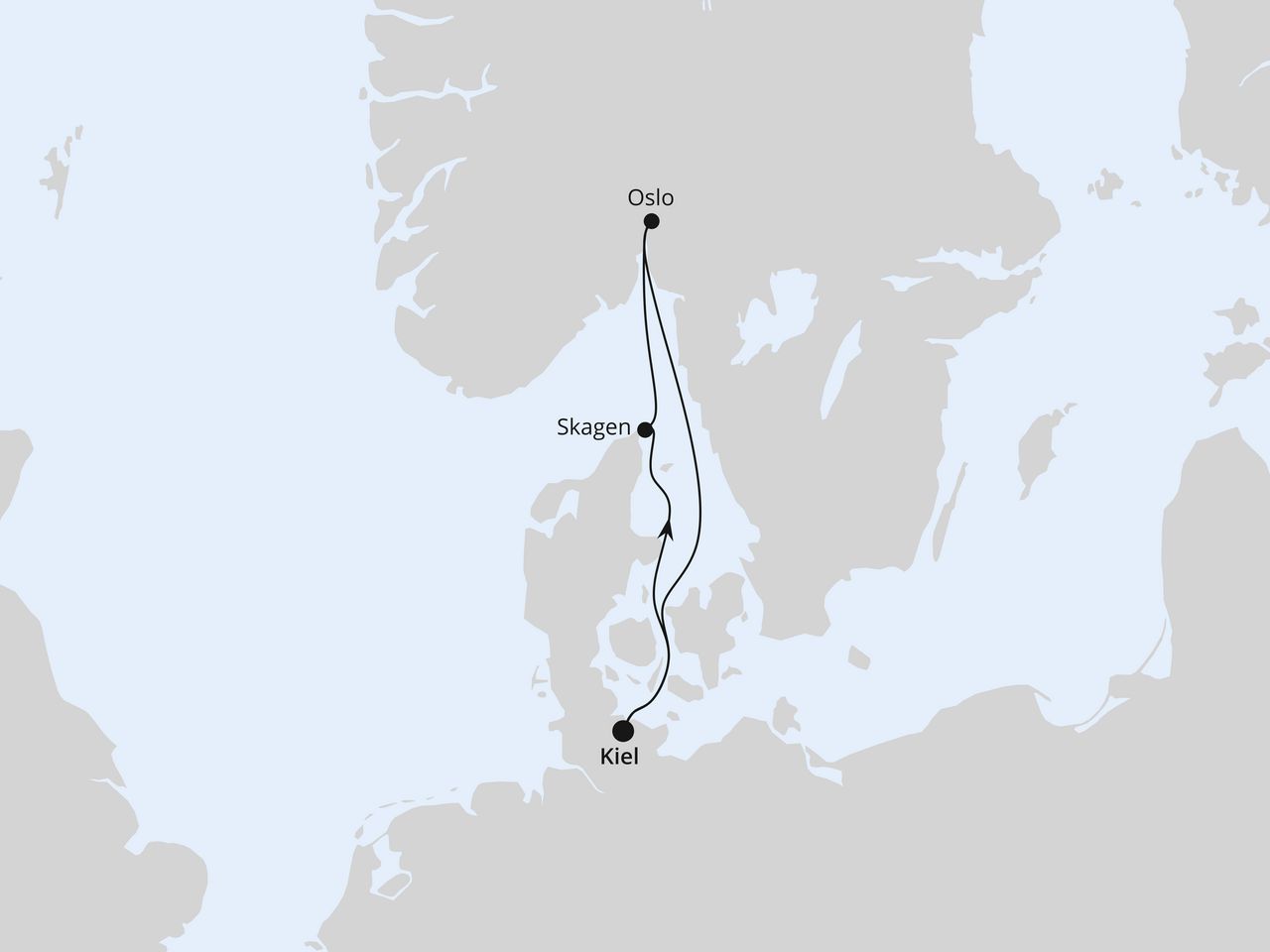 Kurzreise nach Oslo & Skagen ab Kiel