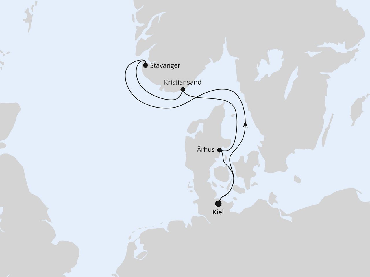 Kurzreise nach Skandinavien ab Kiel