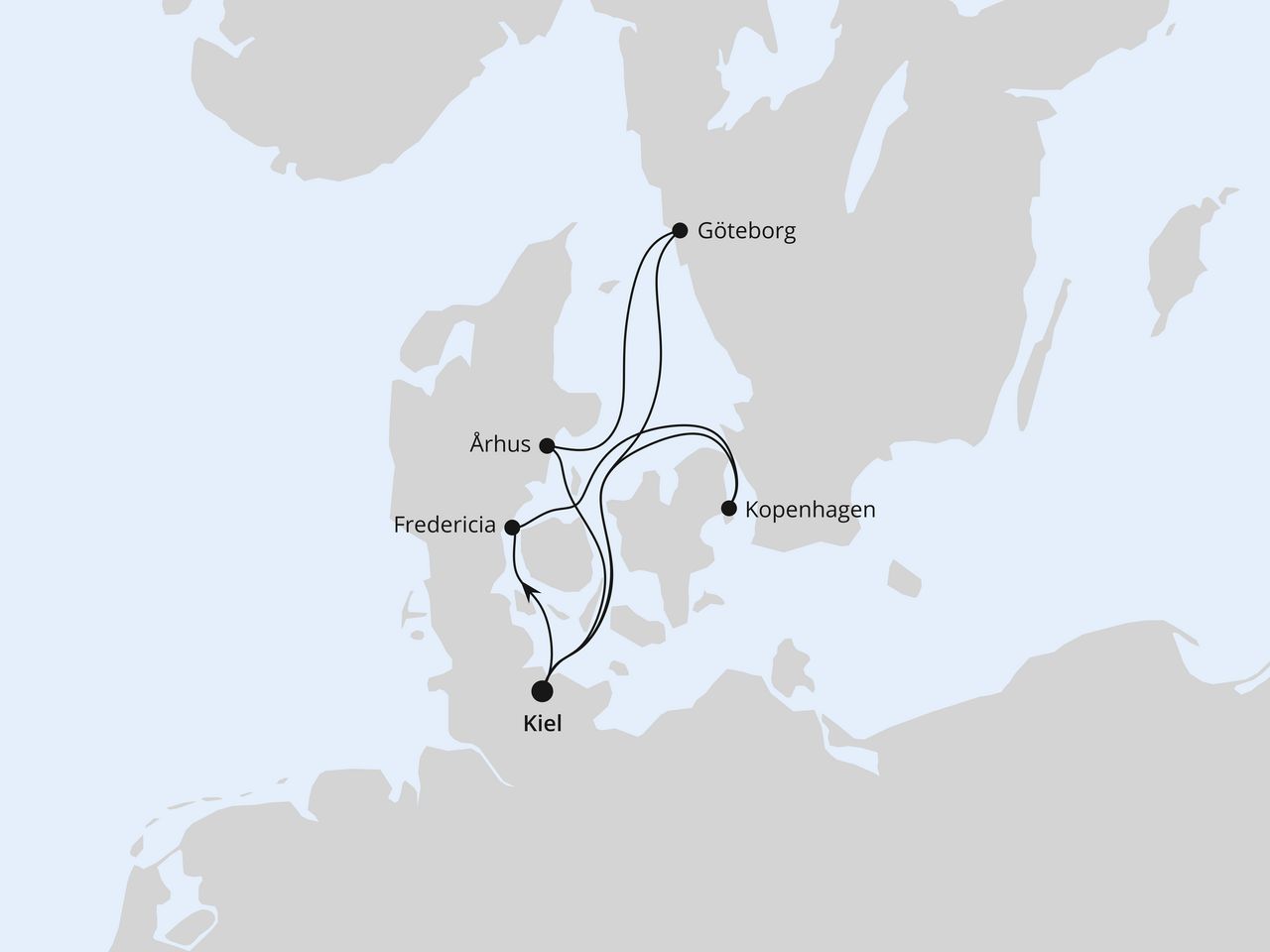 Dänemark ab Kiel
