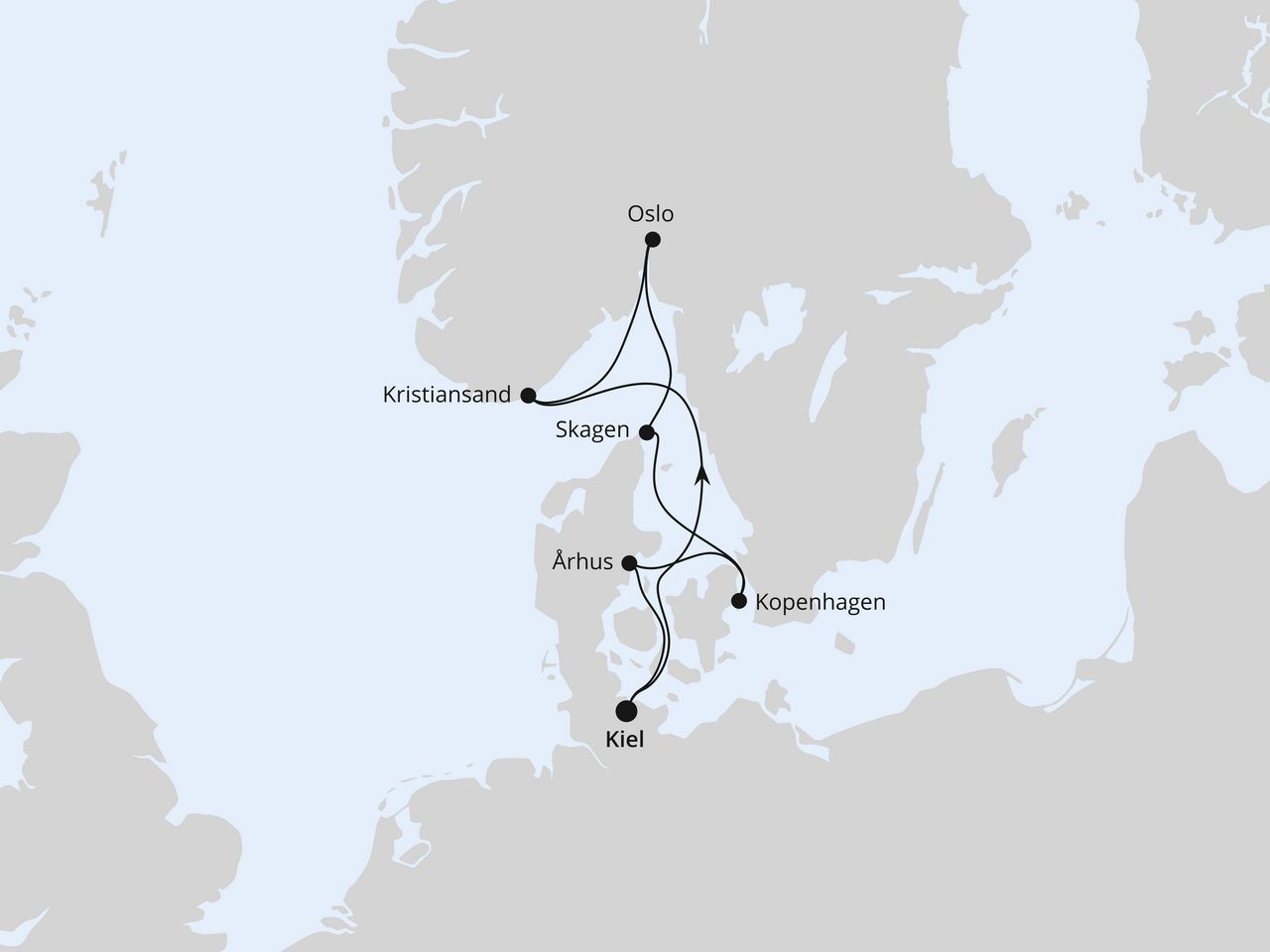 Skandinavische Highlights ab Kiel