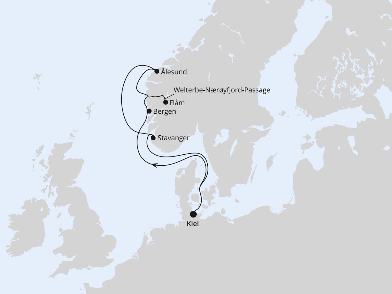 Norwegen ab Kiel