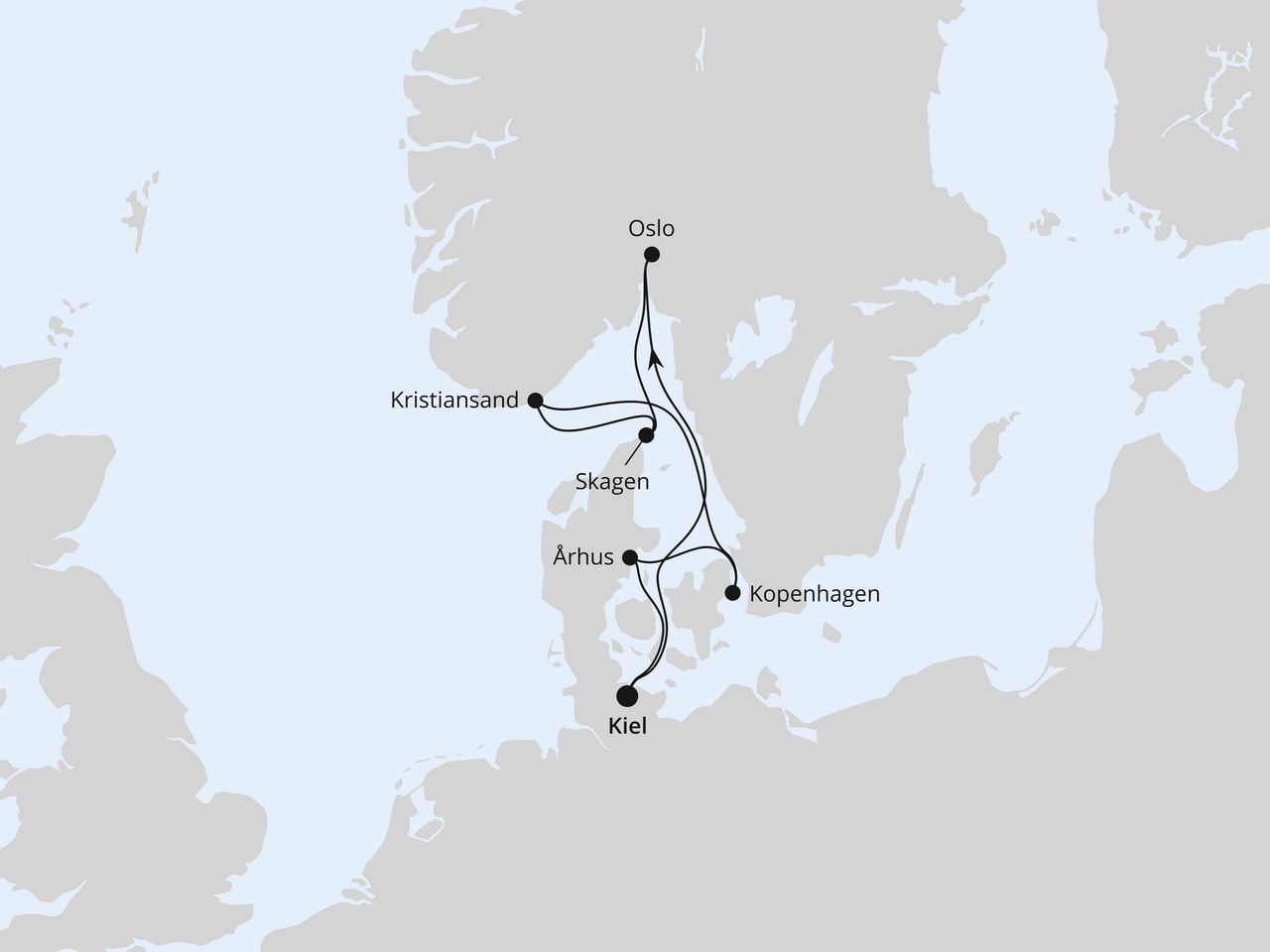 Skandinavische Highlights ab Kiel