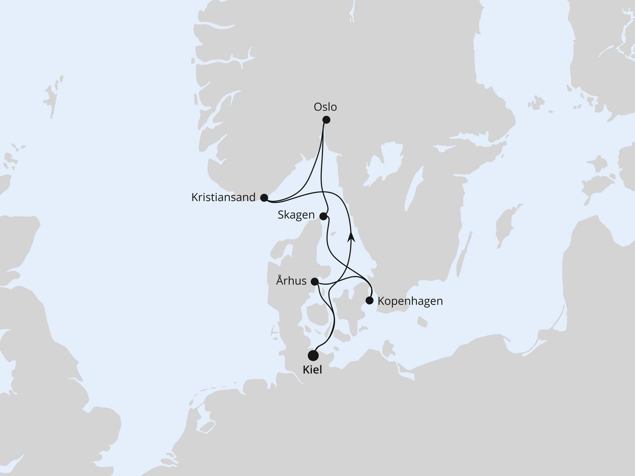 Skandinavische Highlights ab Kiel