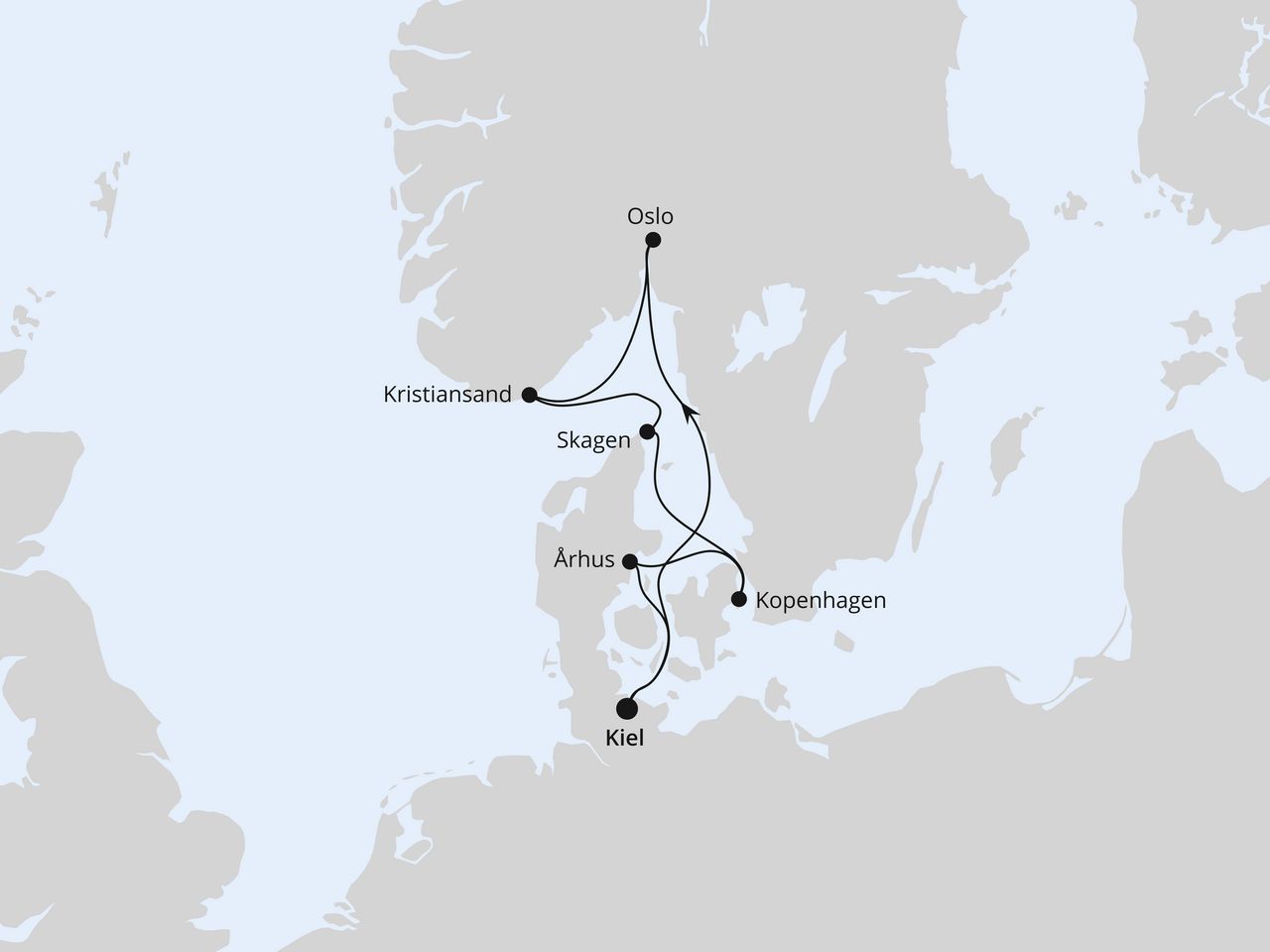 Skandinavische Highlights ab Kiel